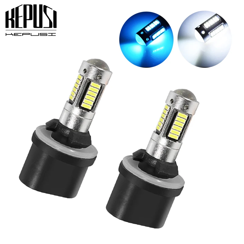 

2x 880 Auto LED Fog Lamp High Power LED Car Bulbs 4014 DRL Daytime Running External Lights Day Driving Vehicle White Ice Blue