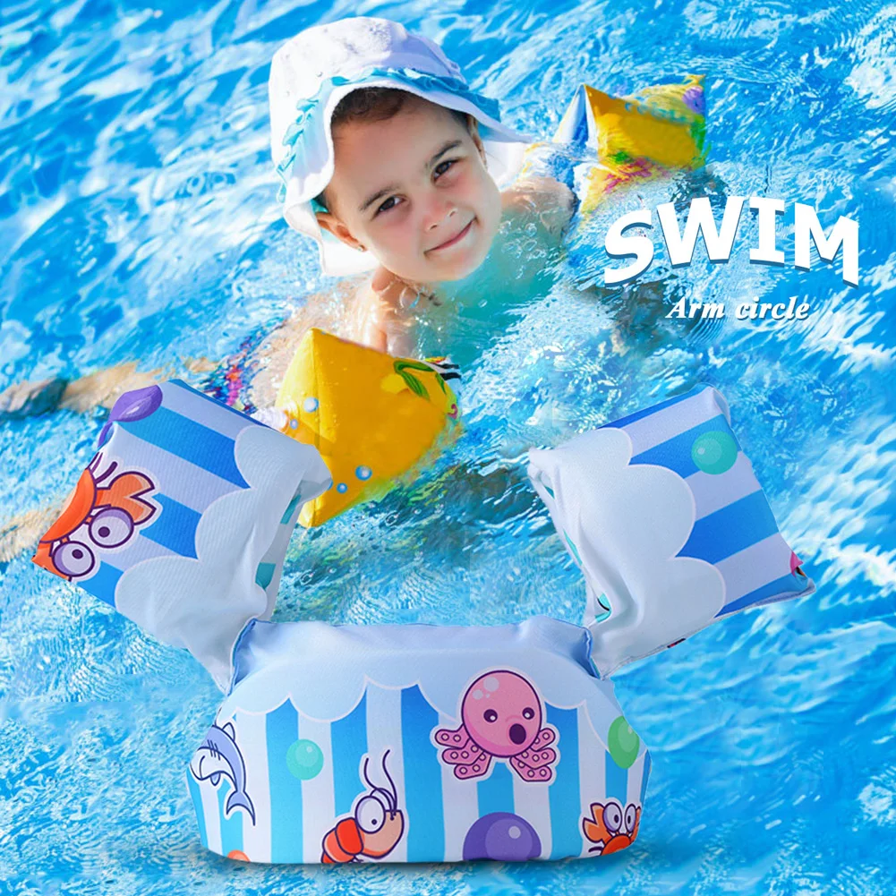 Детский спасательный жилет-поплавок с мультяшным рисунком безопасное кольцо для
