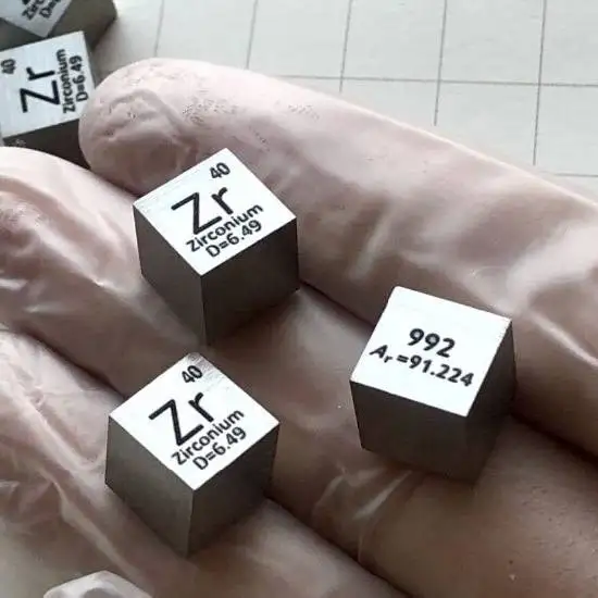 1PCS Zirconium (Zr ) 10 мм Плотность куб V Nb Ta Cr Mo W Ti Zr Hf Fe Co Ni Cu 99.95% чистый элемент коллекция образцов - Цвет: 1PCS Zirconium (Zr )