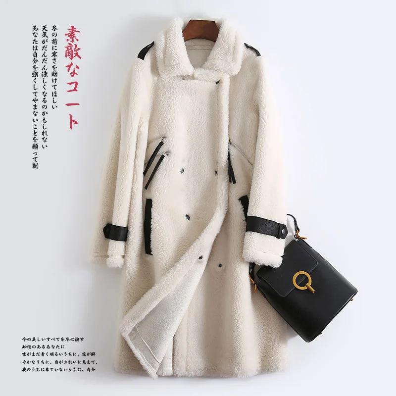 Женская длинная шуба из натуральной овчины зимняя натурального меха MY4591 s 2020|Шубы