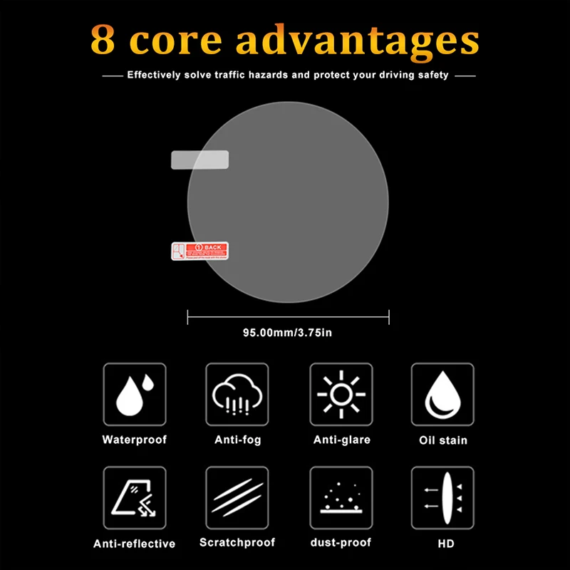 Непромокаемая пленка для зеркала заднего вида 2 шт. Ford Ranger Focus 3 4 Fiesta Mk2 Mk3 Mk4 Mk7