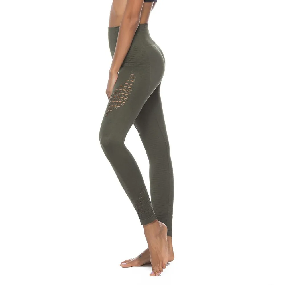 Леггинсы компрессионные штаны для бега женщин фитнес супер эластичные