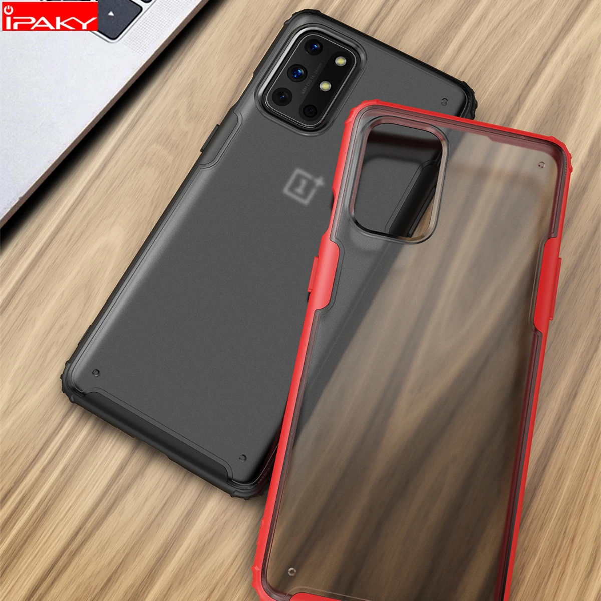 

IPAKY for OnePlus 8T Case Matte Transparent TPU PC Combined Case Shockproof Armor Cover for OnePlus 8T Case