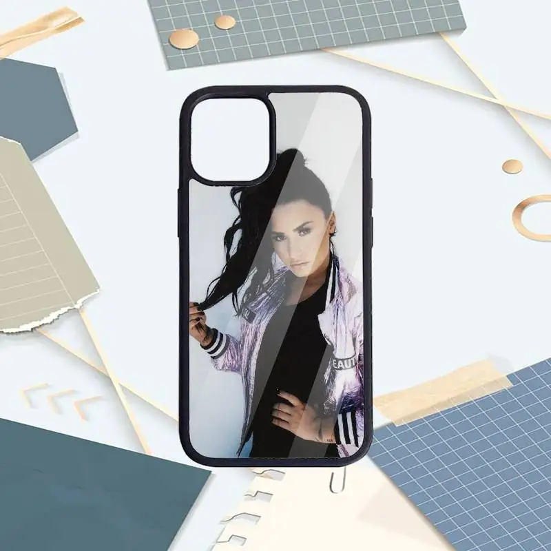 

Demi Lovato famous singer Phone Case PC for iPhone 11 12 pro XS MAX 8 7 6 6S Plus X 5S SE 2020 XR Luxury brand shell funda