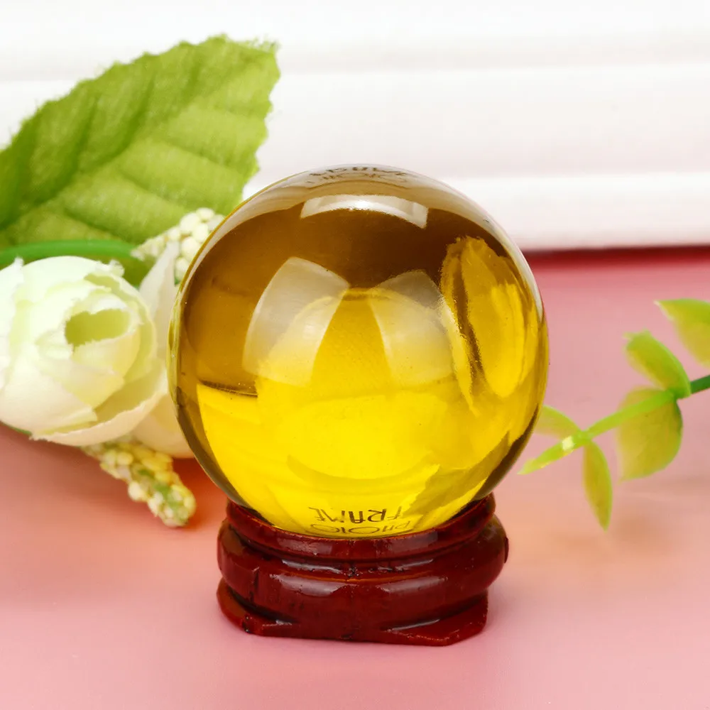 Лидер продаж магический шар из натурального кварца исцеляющий и подставка