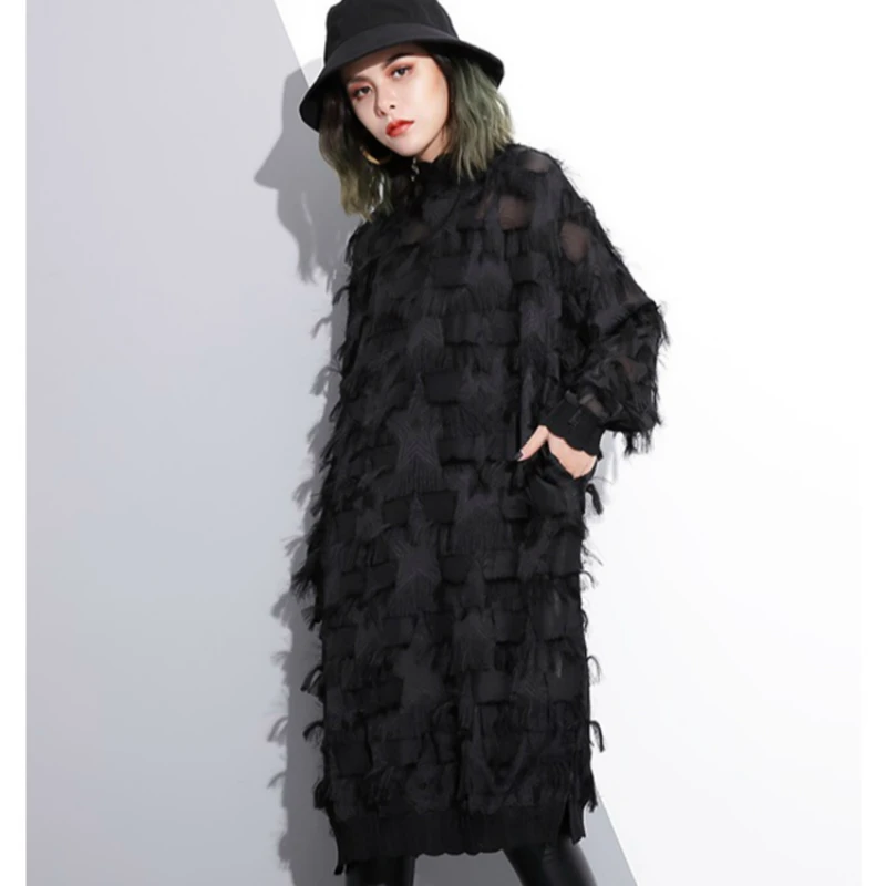 Летнее платье миди большого размера 2022 женские кружевные платья с кисточками