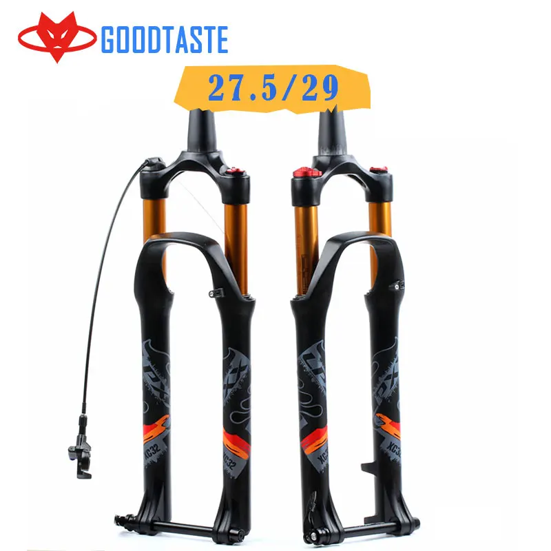 

LPXX 32 RL 120 мм Air 27,5 29ER Kegel Zoll Gabel подвеска Schloss Gerade Verjungt steckchse QR быстросъемный Pelz MTB Fahrrad