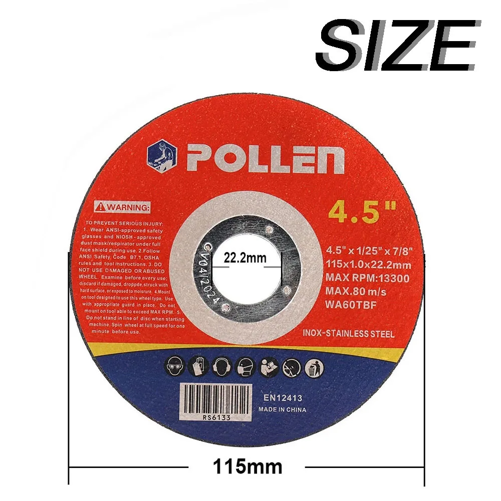 Металлические режущие диски из нержавеющей стали 115 мм отрезанные колеса