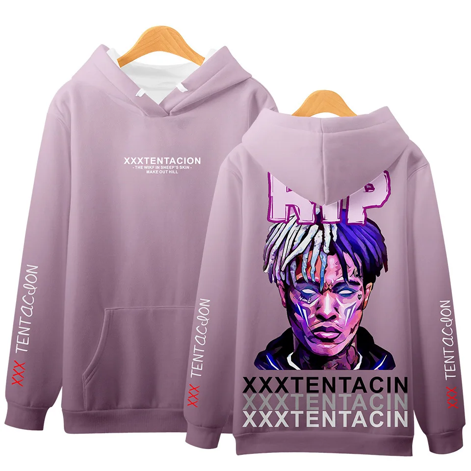Толстовка Xxxtentacion 3D для мужчин и женщин уличная одежда в стиле хип-хоп Рип худи с
