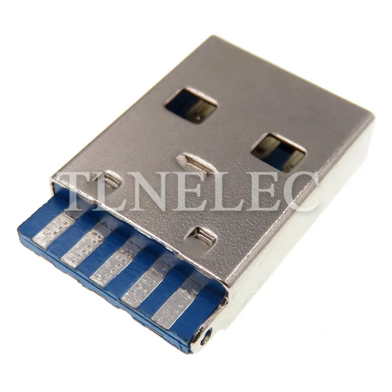 Разъем USB 3 0 Type A 10 шт. плоский край штекер 9-контактный Высокоскоростная передача
