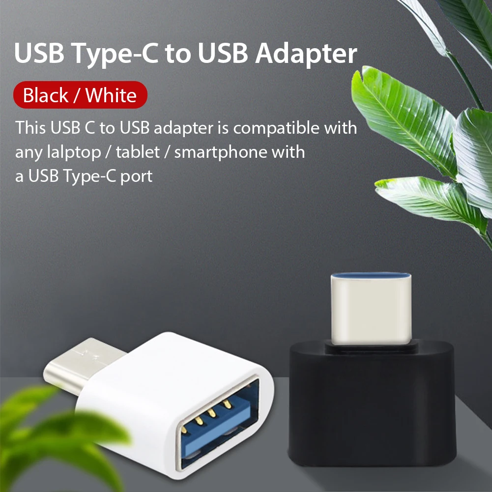 

Зарядный Кабель-адаптер USB Type-C для USB черного/белого цвета