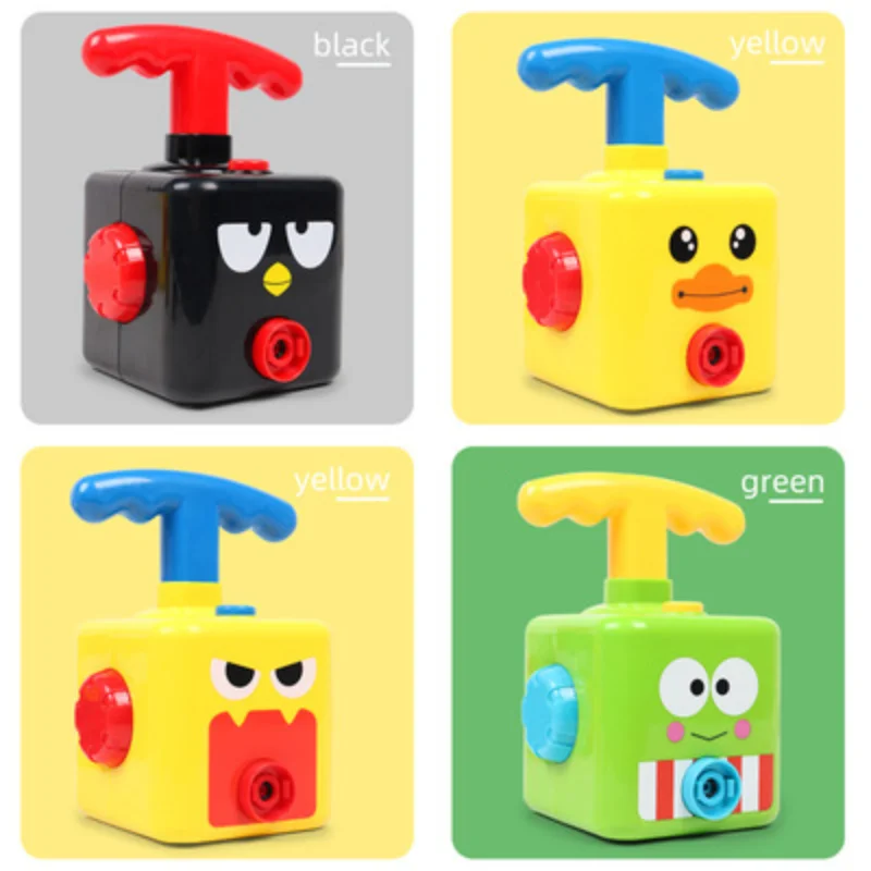 

NEW Power Balloon Launch Tower Toy Puzzle Fun Education Inertia Air Power Balloon Car Science Experimen Toy for Children Gift