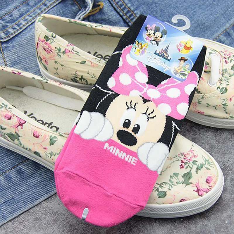 Детские носки с героями Диснея Микки и Минни милые детские хлопковые мелким ртом