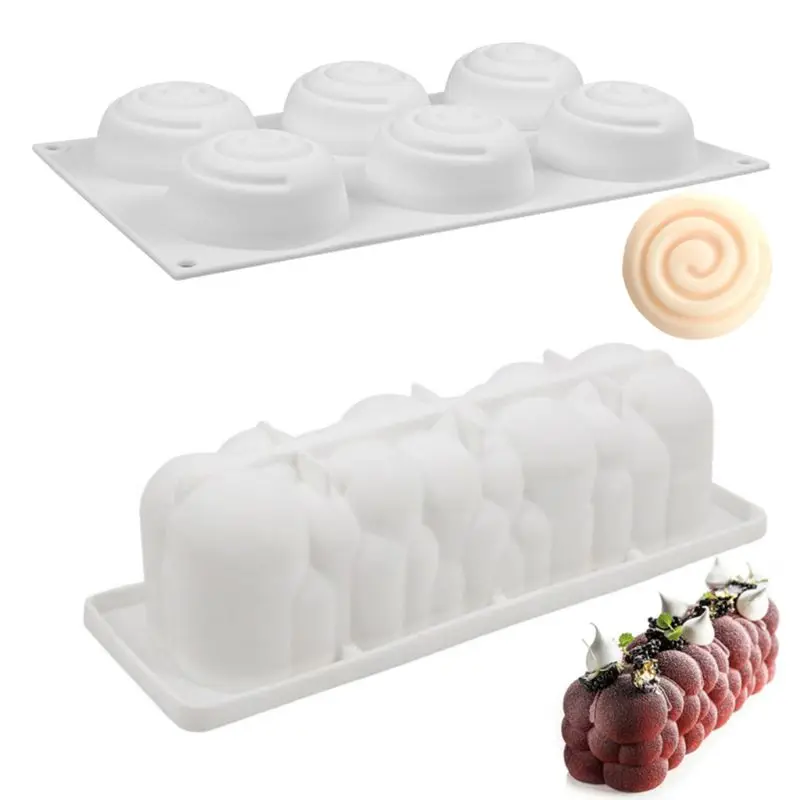

2 PCS Silicone Molds Cake Decorating 3d Bubble Mold for Baking Ice cream Chocolate Mousse Desserts Mould Tools