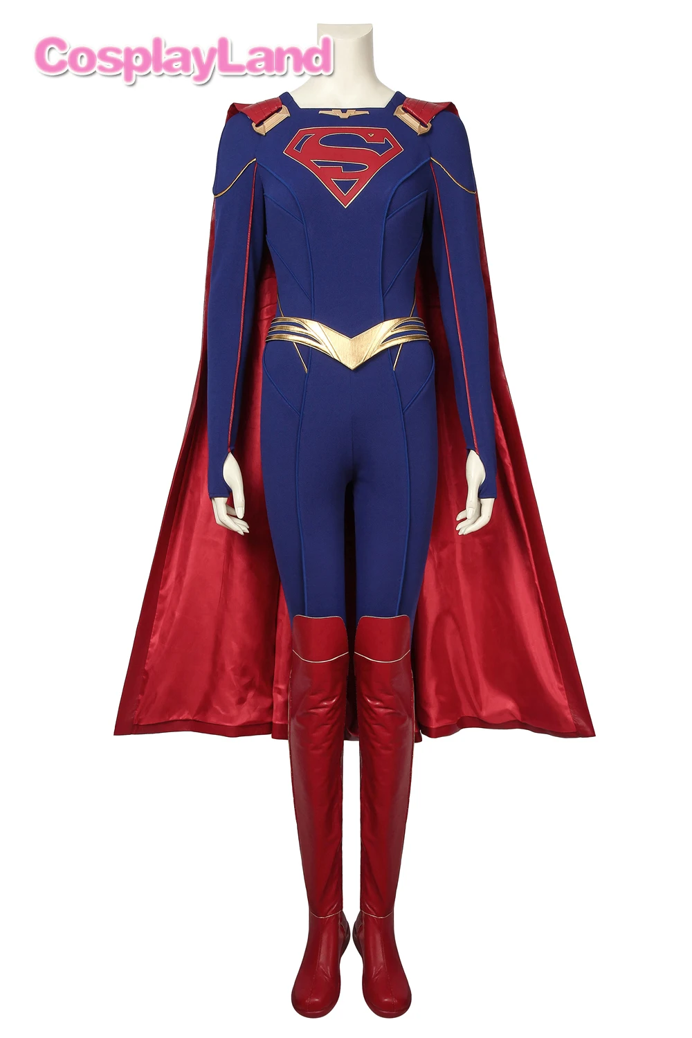 Супердевочка Косплей Костюм Необычные Хэллоуин вечерние костюмы Супергерл
