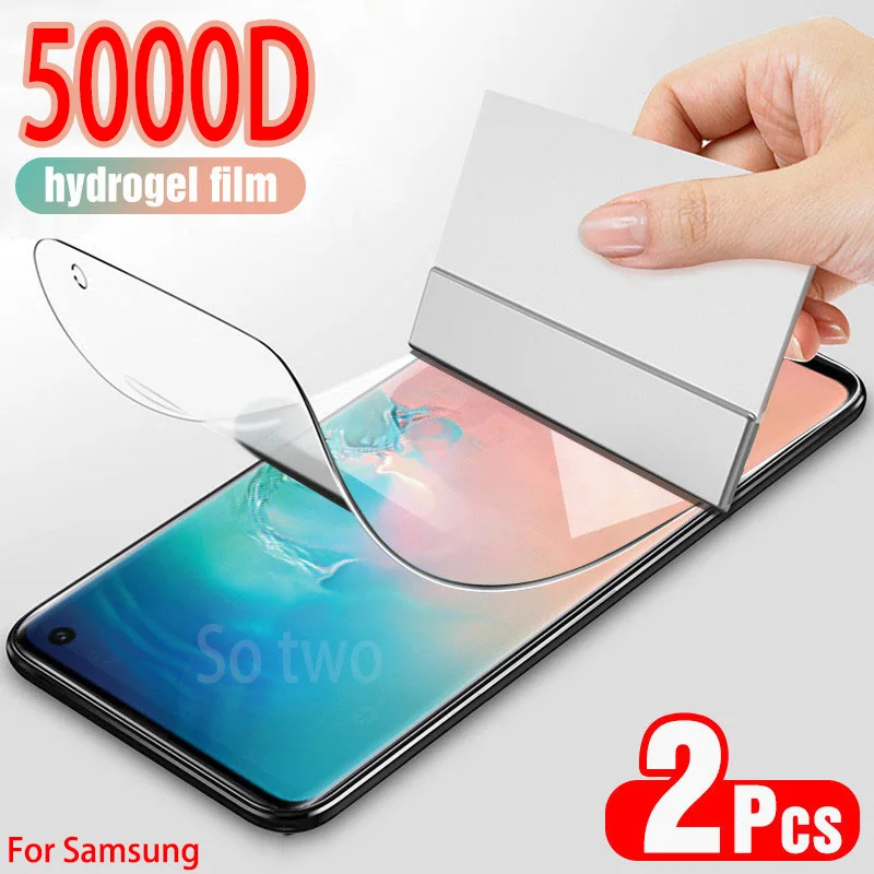 2pcs Full Cover Screen Protector For Samsung galaxy S20 S10 S9 S8 Plus Hydrogel Film For Samsung Note 20 10 9 8 S7 edg soft film