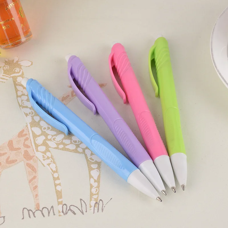 

Plastic ballpoint pen promotional advertising signature pen custom printed LOGO students learn