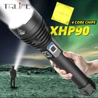 Светодиодный фонарик Xlamp XHP70.2 XHP90, 10000000 лм, светодиодный фонарик USB XHP50, тактический фонафонарь с зумом, перезаряжаемая батарея 18650 26650