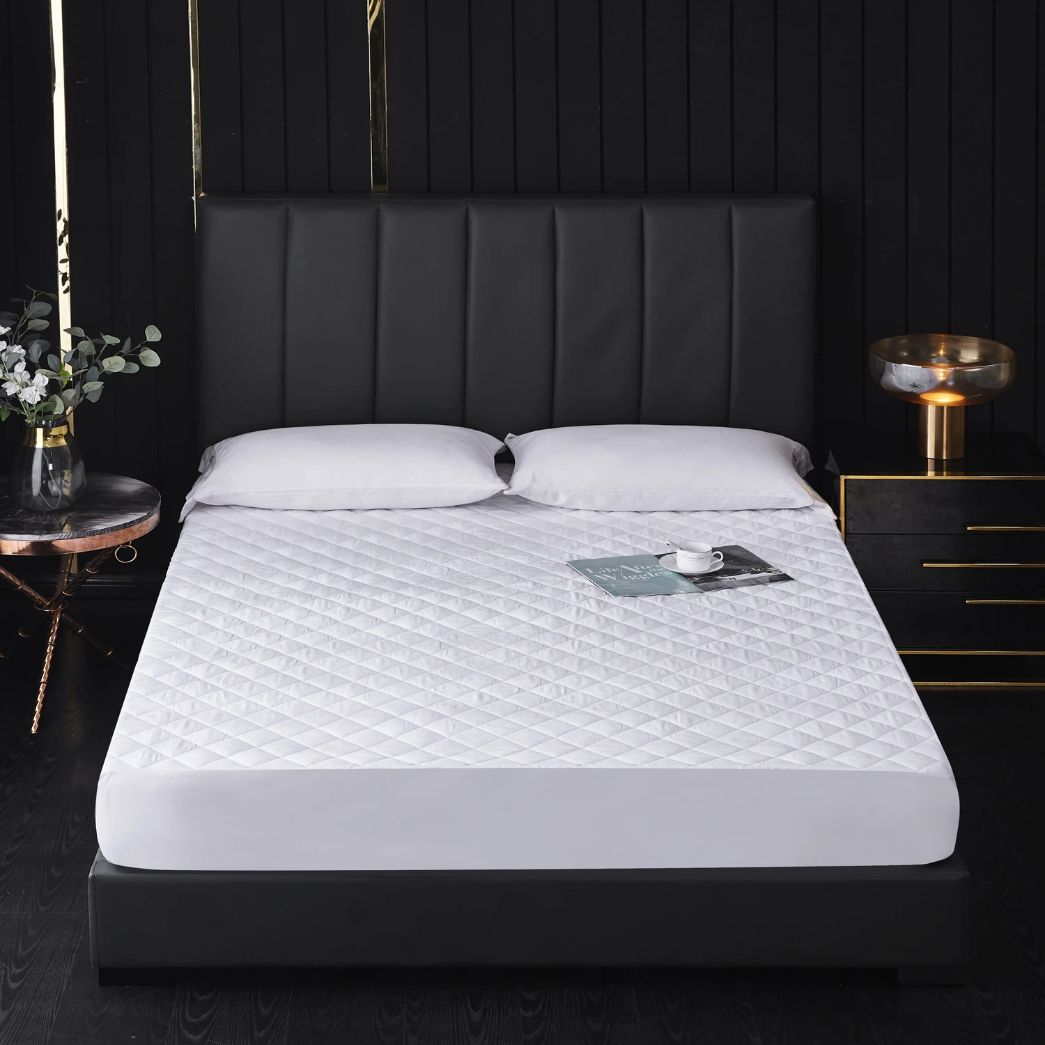 

Quilted Ultrasonic Waterproof Mattress Covers , Mattress Protective Cover, Comfortable， Skin-Friendly and Not Easy to Deform,