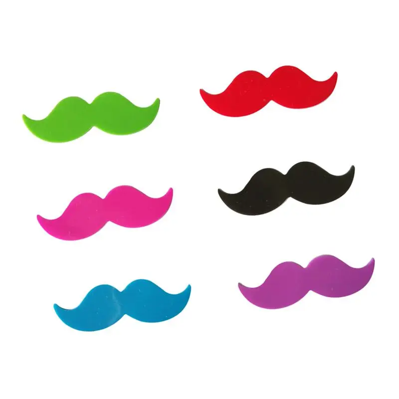 6 шт. силиконовые бокалы для красного маркер на стакан вина напитков креативные