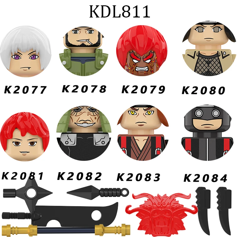 

2021 New Figures Japan Anime Character Building Block Action Figures Accessories Completed Body Toys For Kids Gift KDL810