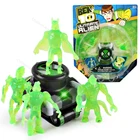 BEN10 Omnitrix игрушки детские часы мультяшные детские 3D Проекторы часы подлинные Аниме фигурки модели ПВХ игрушки для мальчиков подарки на день рождения