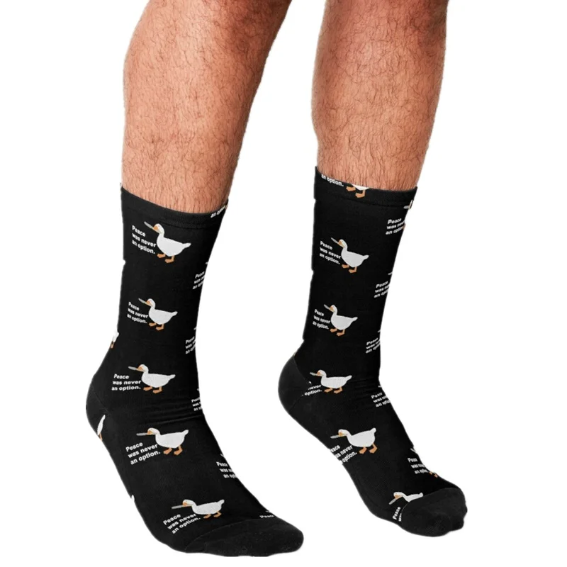 

Funny Socks Men harajuku Supergroup - The Black Stencil Printed Happy hip hop Men Socks Novelty Skateboard Crew Casual socks