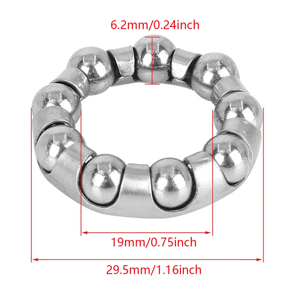 

Crank Bearings Wheel Bracket Ball Cage Bearing Retainer for Bike Silver 12PCS bicycle rear wheel axle ball bearing cages