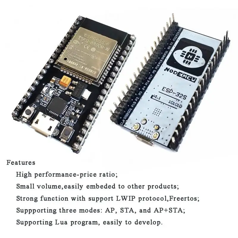 NodeMCU-32S Lua WiFi IOT макетная плата ESP32S двухъядерный беспроводной модуль WIFI BLE ESP-WROOM-32