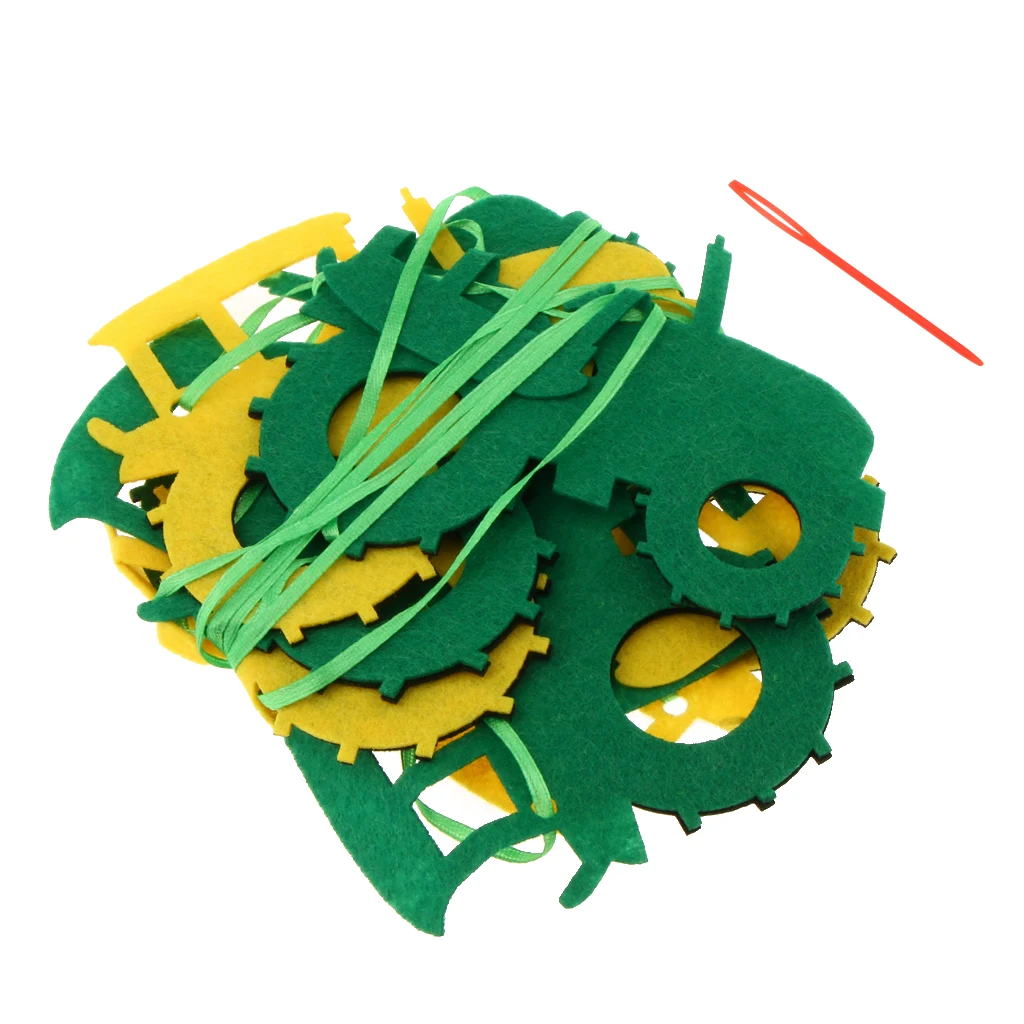 Симпатичный трактор автомобильный фетровый флажок автомобиль фотоальбом