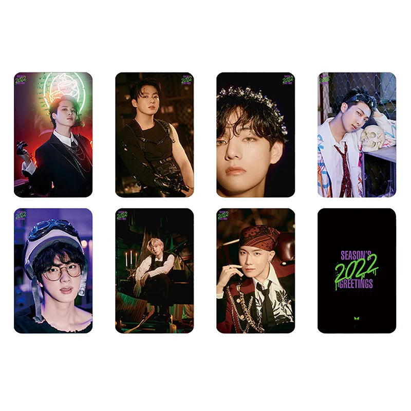 

7 Pcs/set Kpop Bangtan Boys 2022 SEASON'S GREETINGS Photocard Jung Kook Suga Jimin Jin J-HOPE LOMO Card