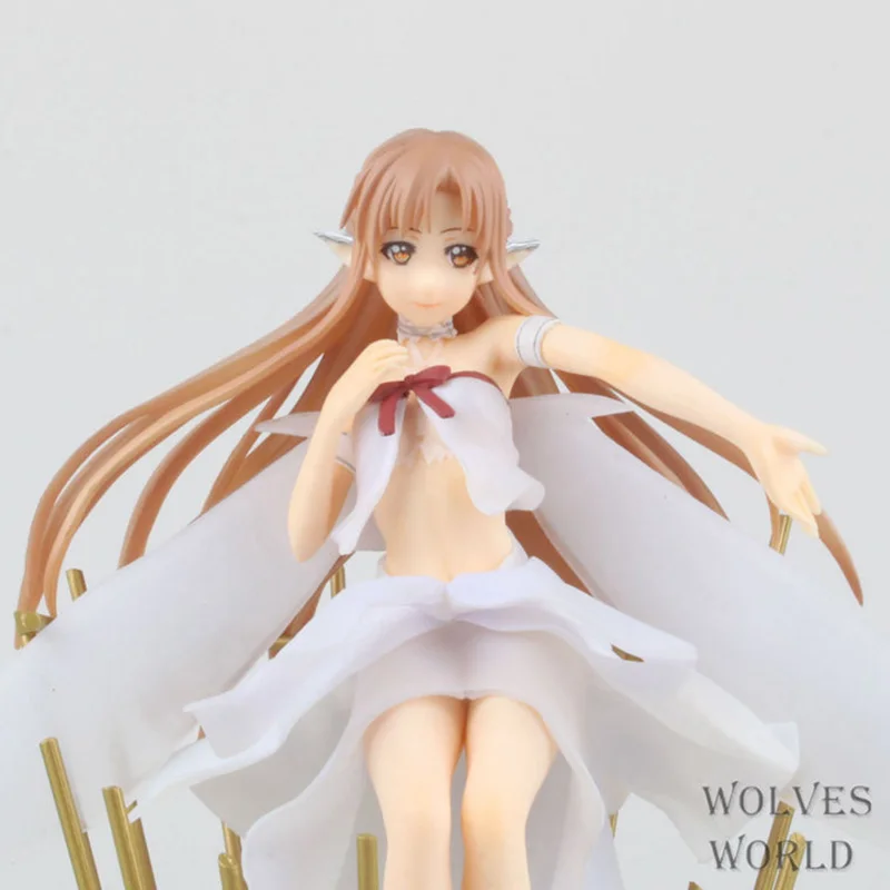

Sword Art Online Action Figure Cage Dance of goblins Yuuki Asuna Model Toys 22cm