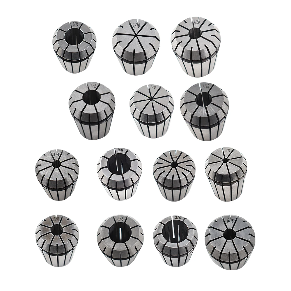 

Сверхточные дизайнерские кольца ER32, 14 шт., 1/16-3/4 дюйма, набор из 9/16, 5/8, 11/16