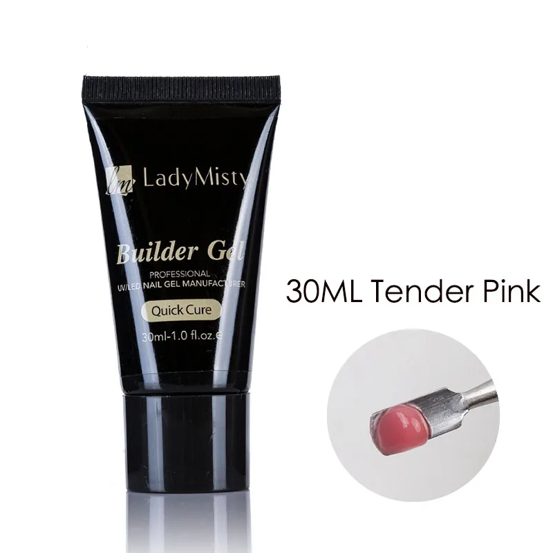30ml tender pink 45 мл полигель для ногтей жидкая акриловая жидкость Silp раствор Clearnser плюс средство для удаления желе полигелевая кисть, лак для ногтей гель лак - Цвет: 30ml tender pink