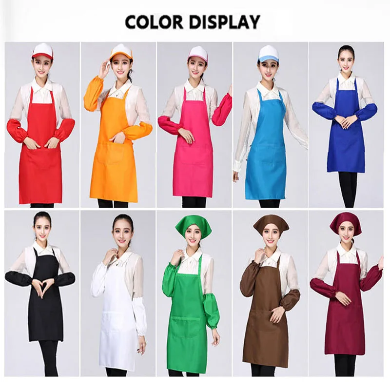 Пользовательский фартук унисекс водонепроницаемый для чистки кухни выпечки