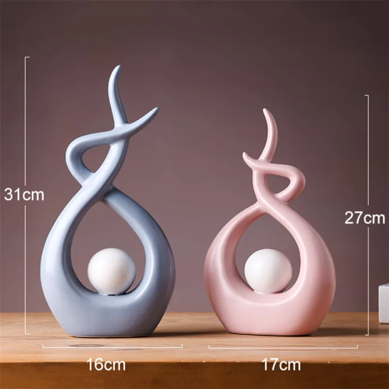 Современный минималистичный керамический абстрактный маленький фигурки