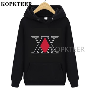 Худи мужское с логотипом Hunter X Hunter, креативный дизайн, уличная одежда, свитер, пуловер, одежда унисекс, зима-осень