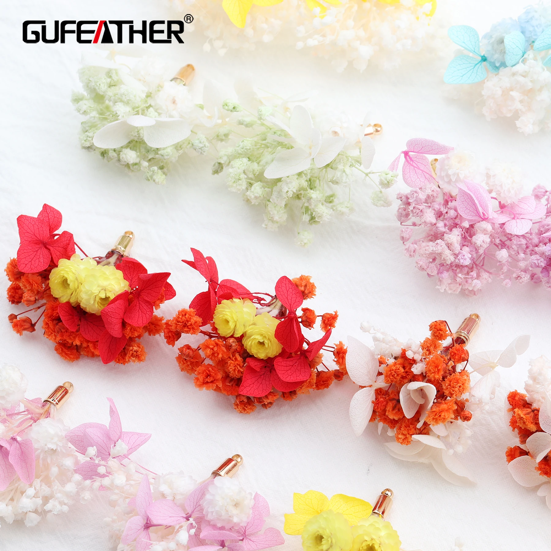 GUFEATHER M530 ювелирные аксессуары Бесконтактный цветок diy кулон серьги ручной работы