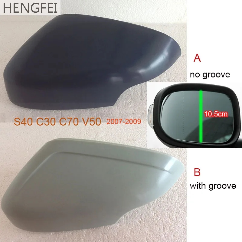 Accessories For Car Volvo S40 C30 C70 V50 Models 2007-2009 Rearview Mirror Cover Case Shell Lid