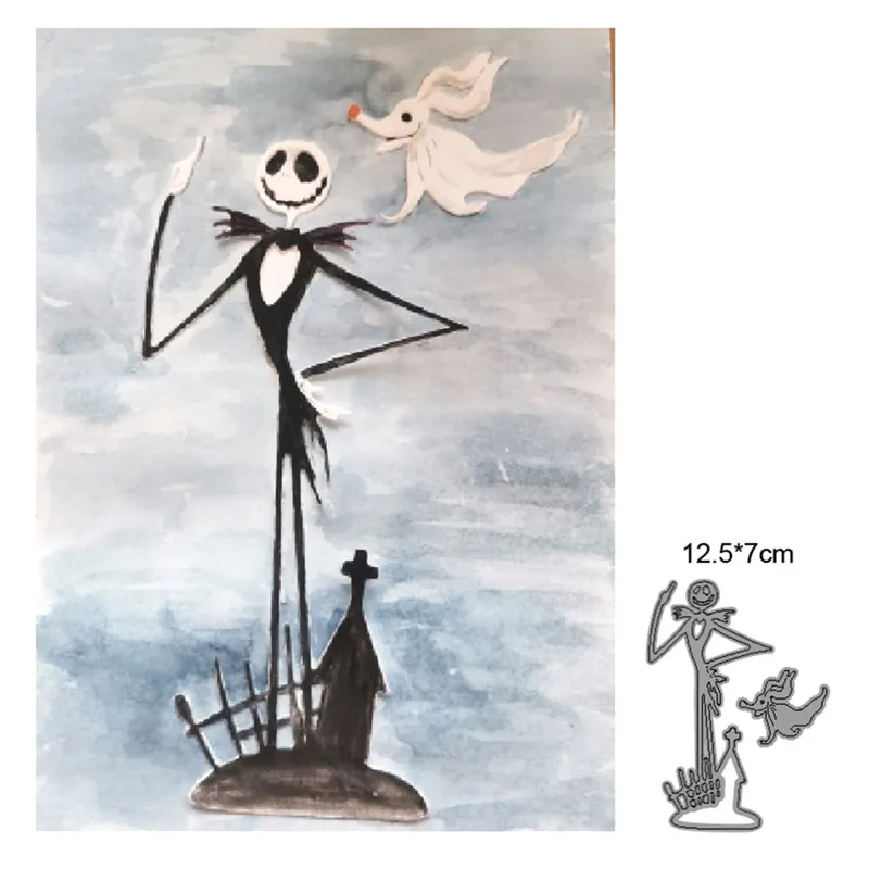 

Metal Cutting Dies Cut Mold Halloween Castle Ghost Decoration Scrapbook Paper Craft Knife Mould Blade Punch Stencils