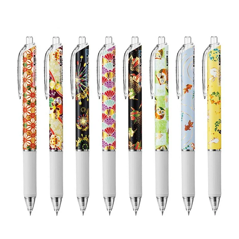 

1 шт., японская шариковая ручка Pentel Limited BX115, серия растений, масляная ручка, цветок, лаванда, принадлежности для письма, 0,5 мм