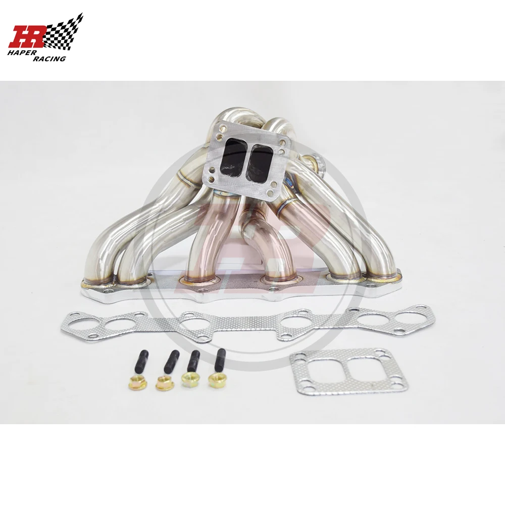 

HAPER RACING 3mm Steam Pipe Equal Length T3/T4 Twin Scroll Turbo Manifold For 1JZGTE VVTI
