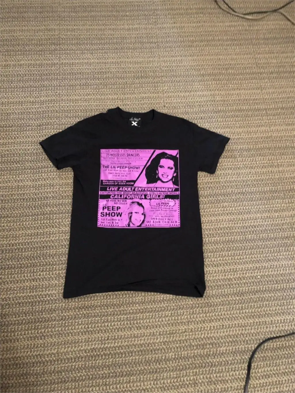 Lil Peep X Alien Body California Girls T shirt Small Shirt O-Neck Fashion Casual High Quality Print | Мужская одежда