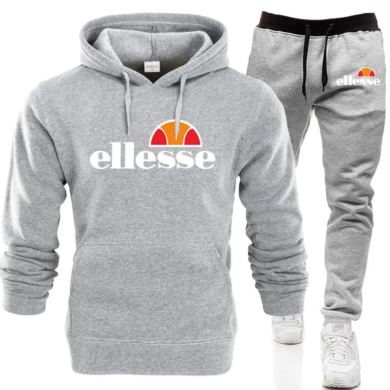 

2 Pieces Sets Tracksuit Men Hooded Sweatshirt+Pants Pullover Hoodie Sportwear Suit Ropa Hombre Casual Men Clothes Size S-3XL