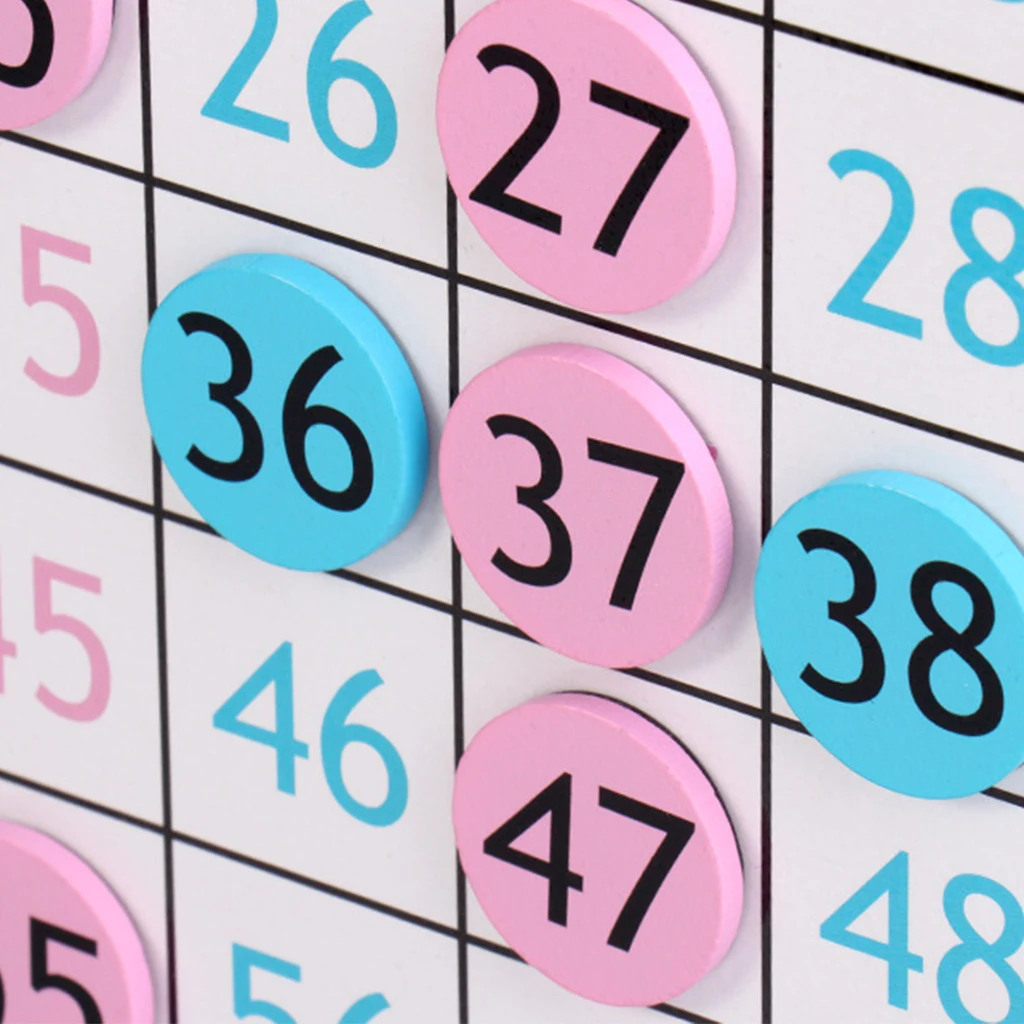 

1 Set Wooden Magnetic 1-100 Number Board Counting Game Math Toys Arithmetic Early Learning