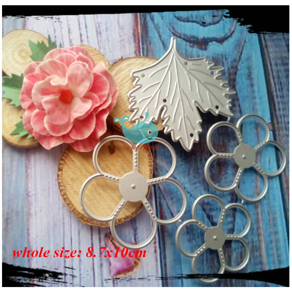 Новые цветочные штампы металлические резные милые бумажные карточки для
