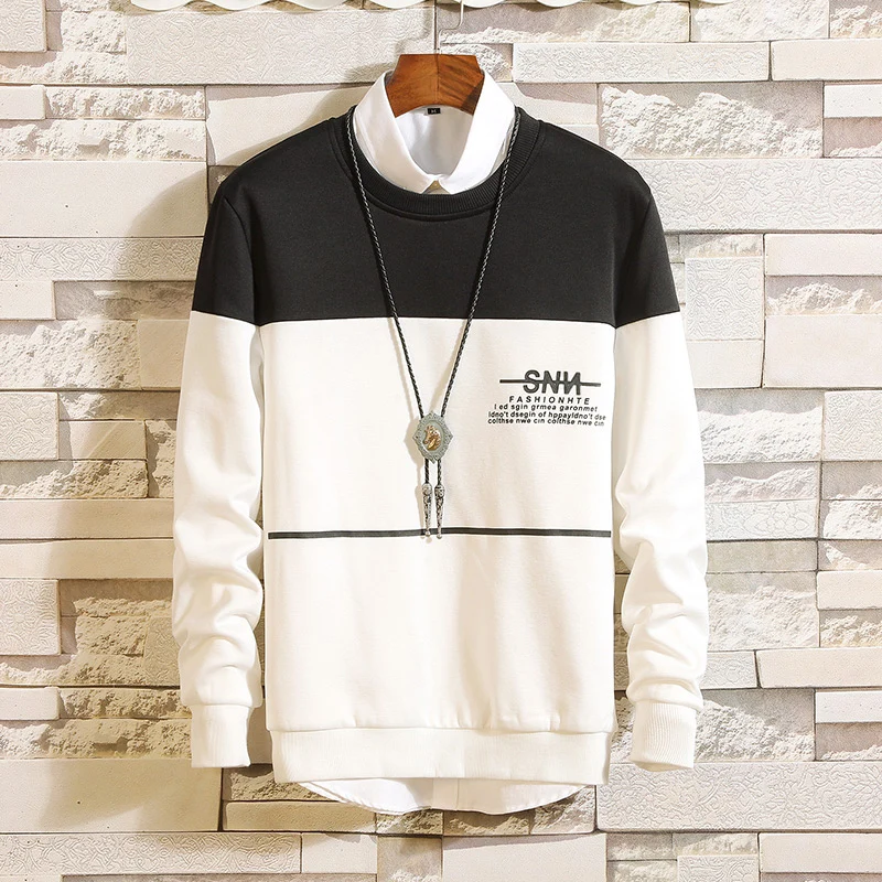 Новинка 2019 Мужская модная Повседневная Толстовка Fa25777 на осень и зиму мужские