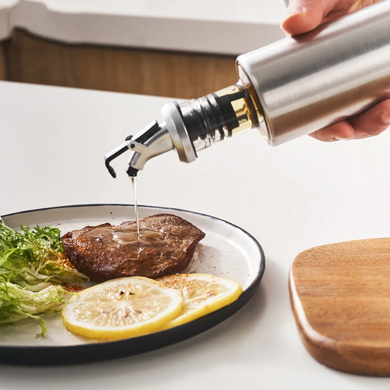 Стекло масло Кунг фу Чайный Стиль Ooil Ppot Нержавеющая сталь приправа бутылка G