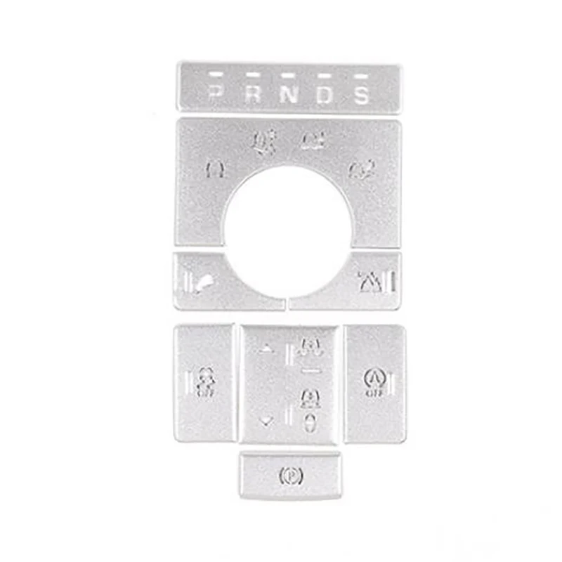 

8PCS for Land Rover Discovery 5 2019 Car Center Console Electronic Hand Brake Switch Button P Parking Cover Sticker Trim