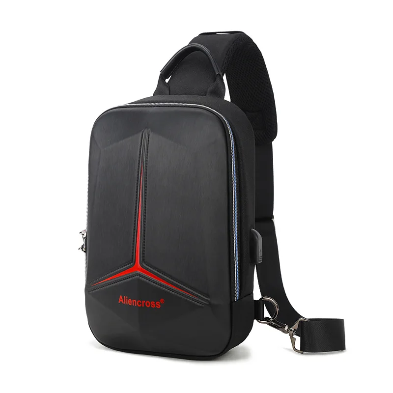 

2021 Anti-theft lock Chest Bag for USB charging travel Shoulder bag High-quality Messenger Bags Waterproof Men's Crossbody Bag